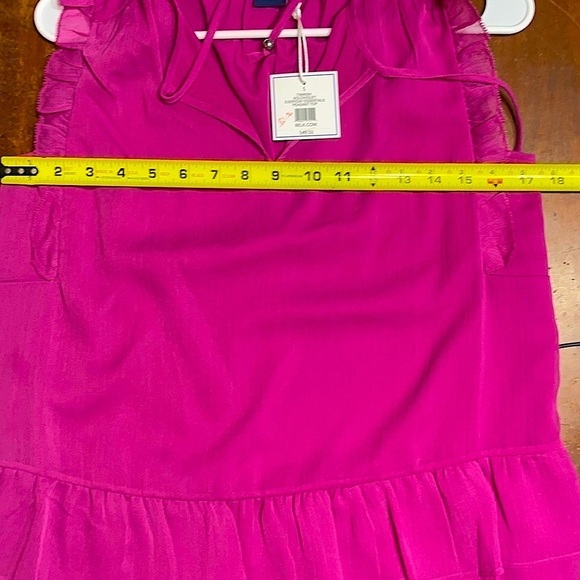 Kaari Blue Fuchsia Peasant Blouse New With Tags - Picture 5 of 6